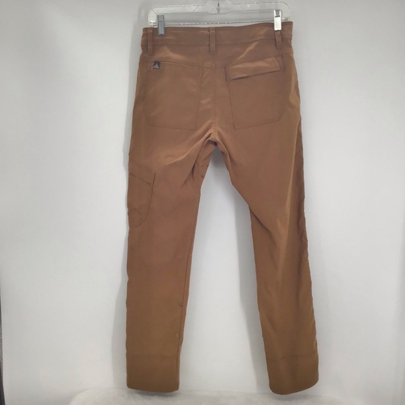 Prana Women’s Slim Stretch Zion Straight Cargo Pants Sepia Brown Hiking 30 x 30 - Picture 2 of 9